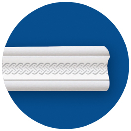 Extruded ceiling moldings, 2m gold-silver
